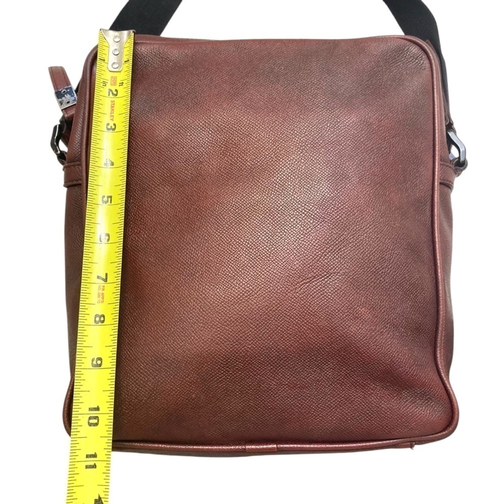 Burberry unisex burgundy maroon messenger bag - Picture 3 of 16